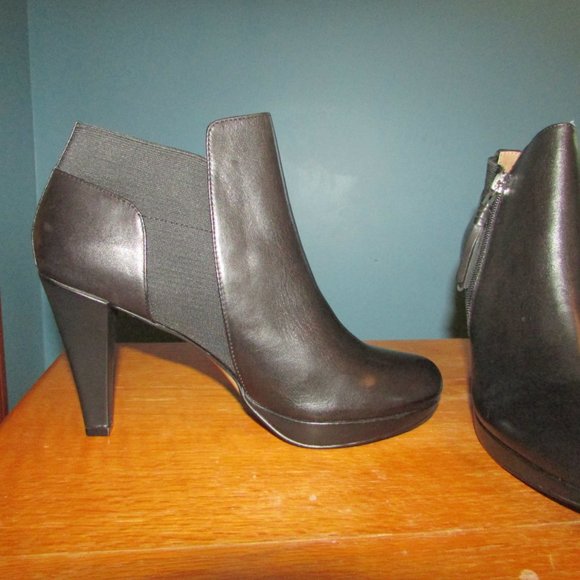 Leather Ankle Booties - Picture 3 of 10